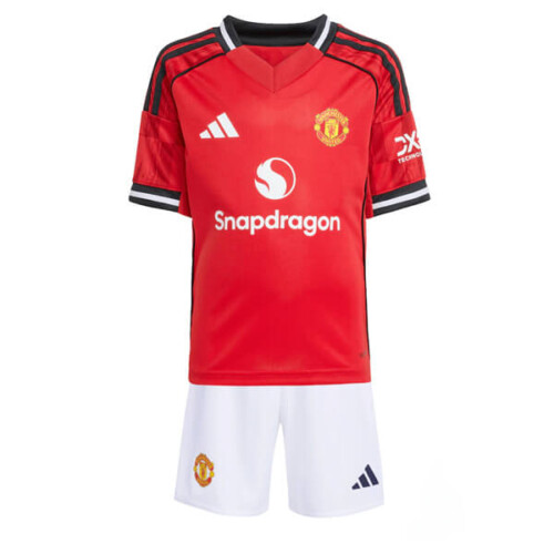 Manchester United Home Kids Football Kit 25 26