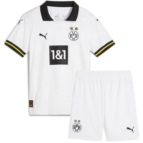 Borussia Dortmund Third Kids Football Kit 24 25