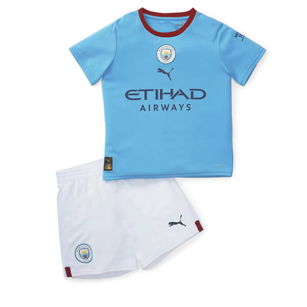 Manchester City Home Kids Football Kit 22 23