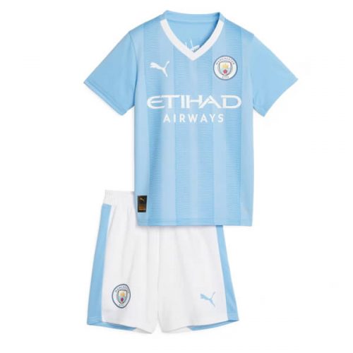 Manchester City Home Kids Football Kit 23 24