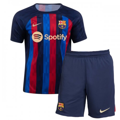 Barcelona Home Kids Football Kit 22 23