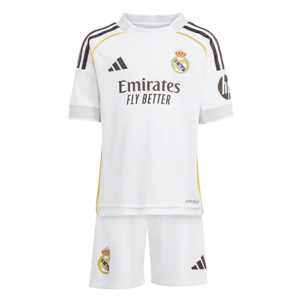 Real Madrid Home Kids Football Kit 25 26