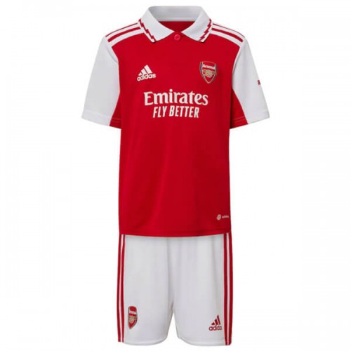 Arsenal Home Kids Football Kit 22 23