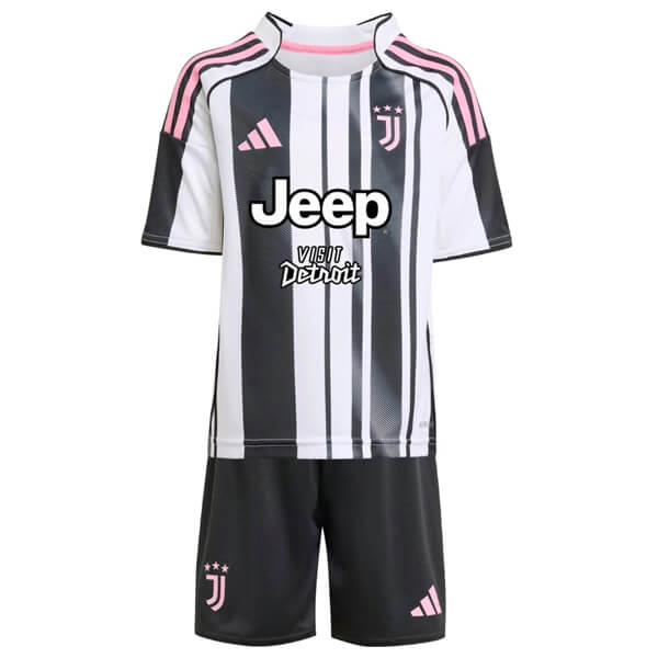 Juventus Home Kids Football Kit 25 26