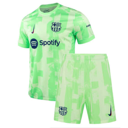 Barcelona Third Kids Football Kit 2425