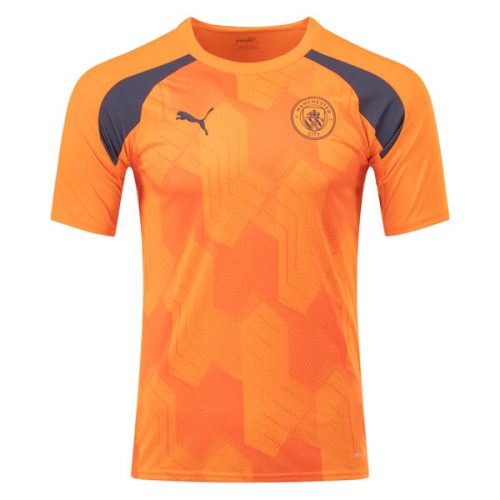 Manchester City Pre Match Training Soccer Jersey - Orange