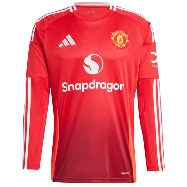 Manchester United Home Long Sleeve Football Shirt 24 25