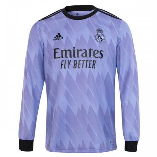 Real Madrid Away Long Sleeve Football Shirt 22 23