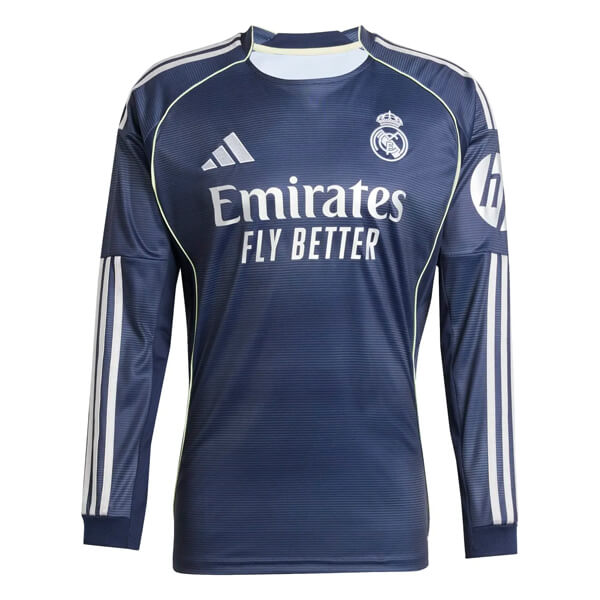 Real Madrid Away Long Sleeve Football Shirt 25 26