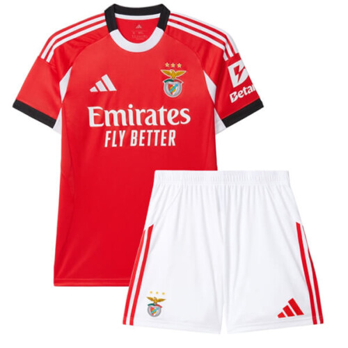SL Benfica Home Kids Football Kit 25 26