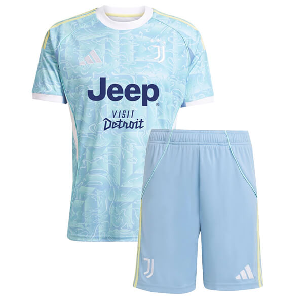 Juventus Away Kids Football Kit 25 26