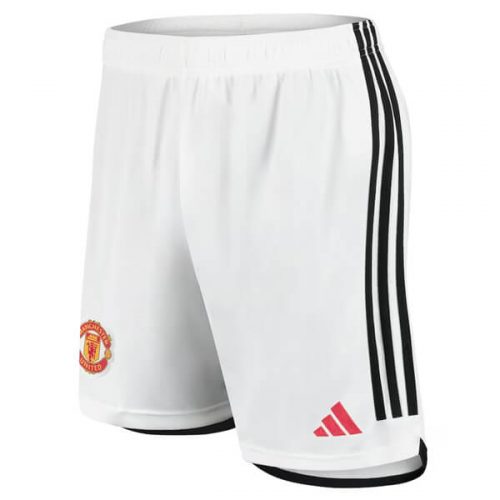 Manchester United Home Football Shorts 23 24 - White