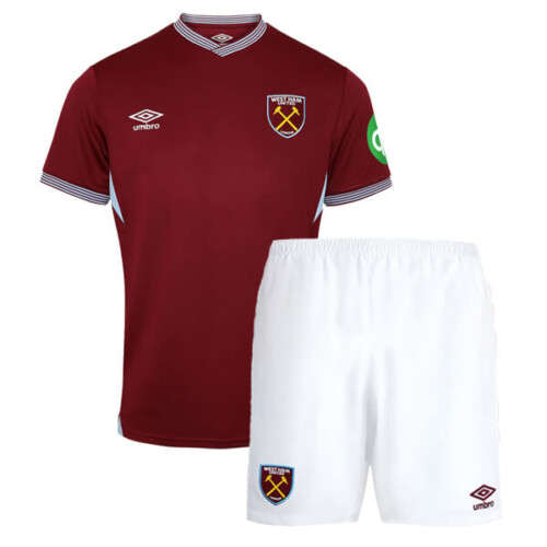 West Ham United Home Kids Football Kit 25 26