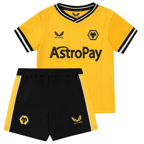 Wolverhampton Wanderers Home Kids Football Kit 23 24