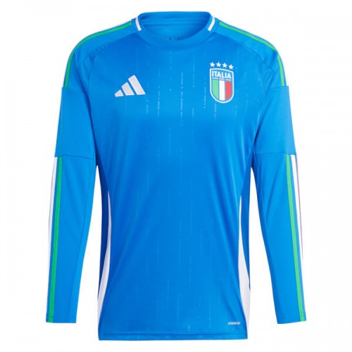 Italy Home Long Sleeve Football Shirt 2024