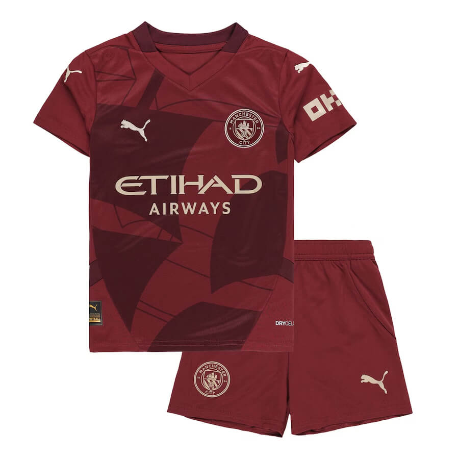 Manchester City Third Kids Football Kit 2425