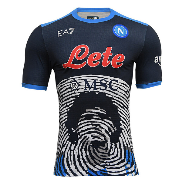 Napoli Ltd Edition Dark Blue Maradona Football Shirt 2122