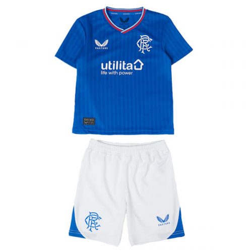 Rangers Home Kids Football Kit 23 24
