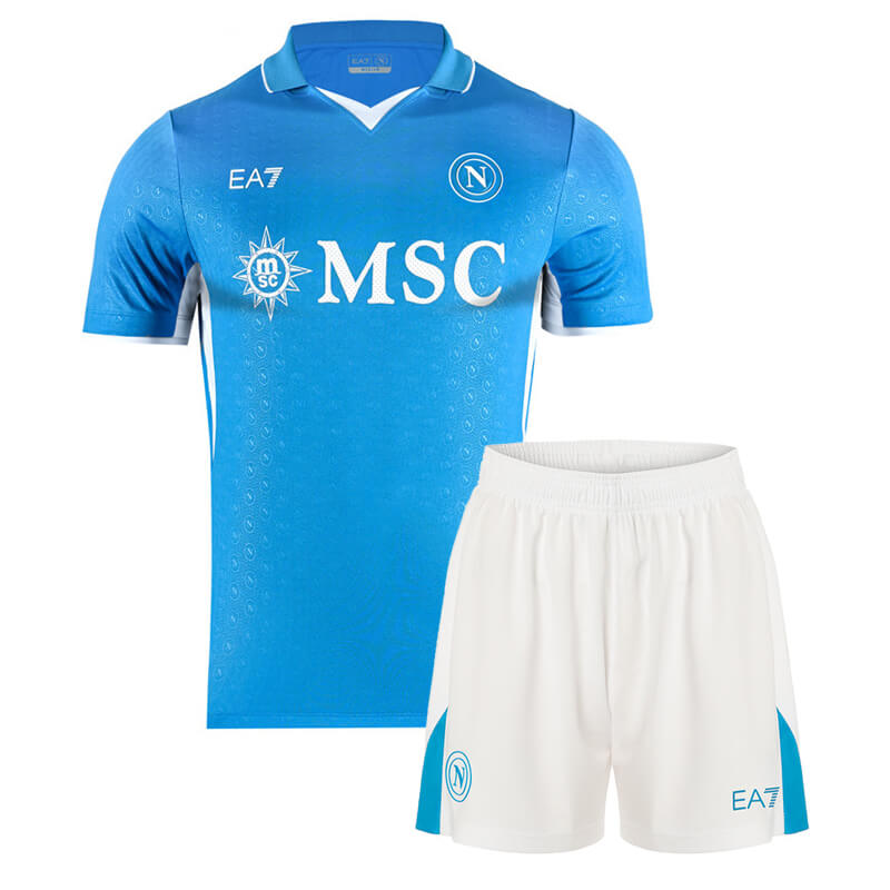 Napoli Home Kids Football Kit 24 25