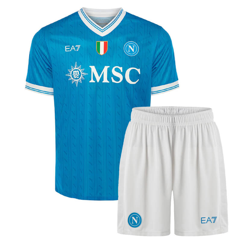 Napoli Home Kids Football Kit 25 26
