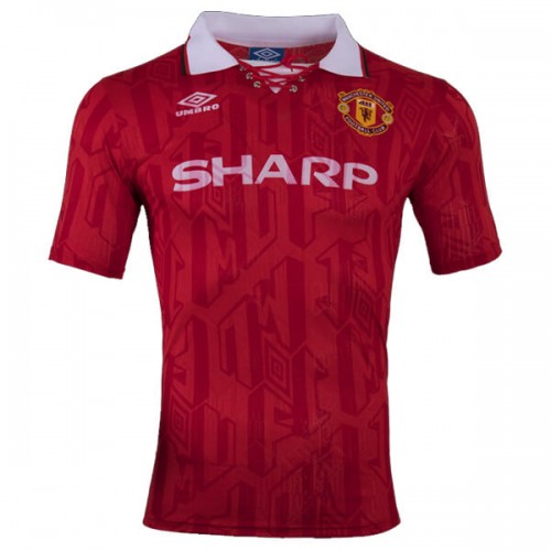 Retro Manchester United Home Football Shirt 92 94