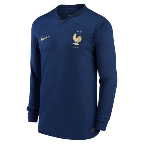 France Home Long Sleeve Football Shirt 2022