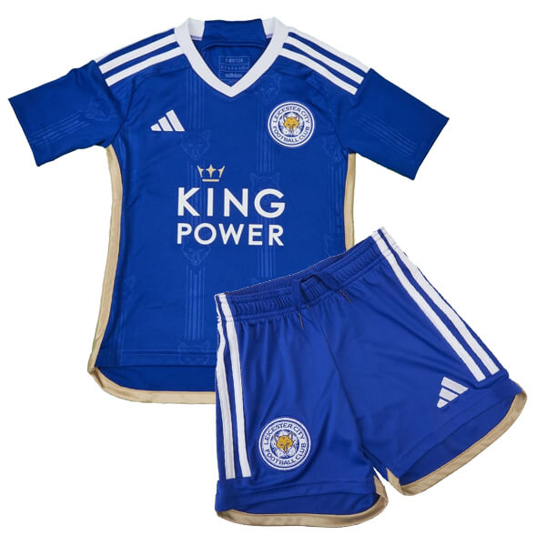 Leicester City Home Kids Football Kit 23 24