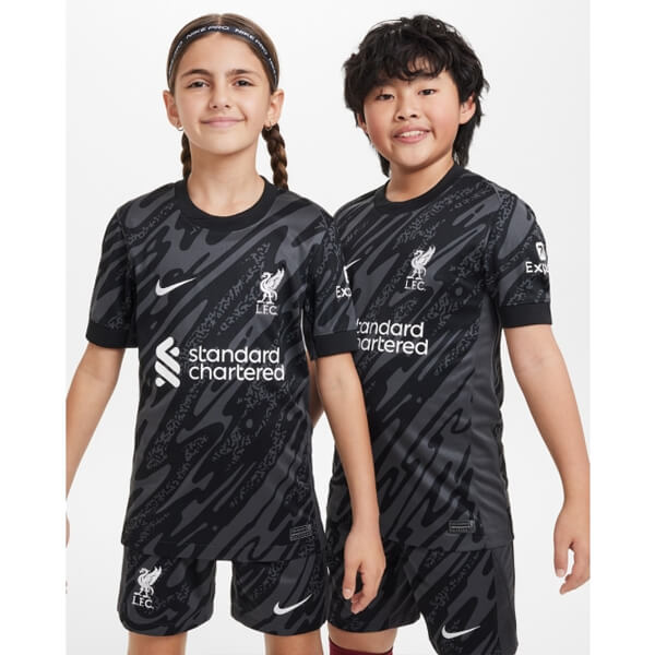 Liverpool Goalkeeper Kids Football Kit 2425