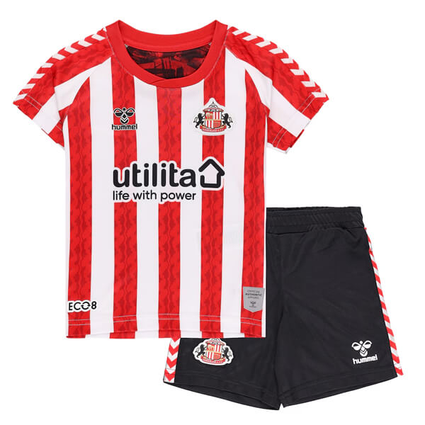 Sunderland Home Kids Football Kit 24 25