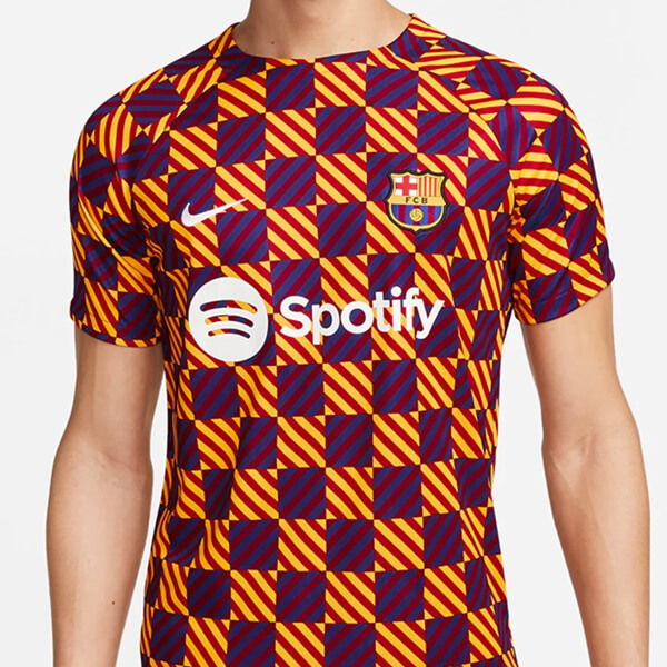 Barcelona Pre Match Training Soccer Jersey - Orange
