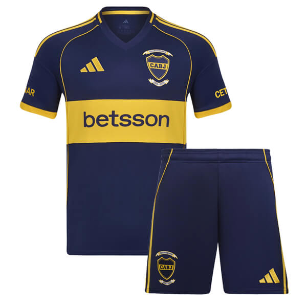 Boca Juniors Home Kids Football Kit 25 26