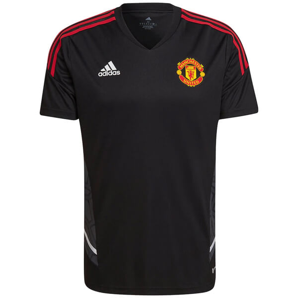 Manchester United Pre Match Football Shirt - Black | SoccerDragon