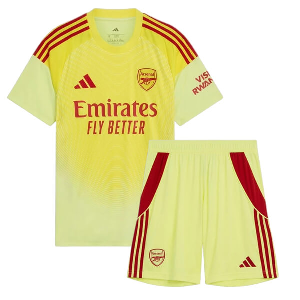 Arsenal Goalkeeper Kids Football Kit 25 26 - Yellow