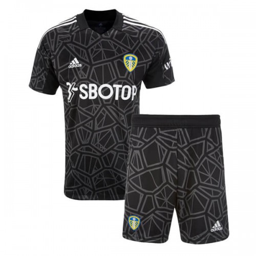 Leeds United Home Kids Goalkeeper Kit 22 23