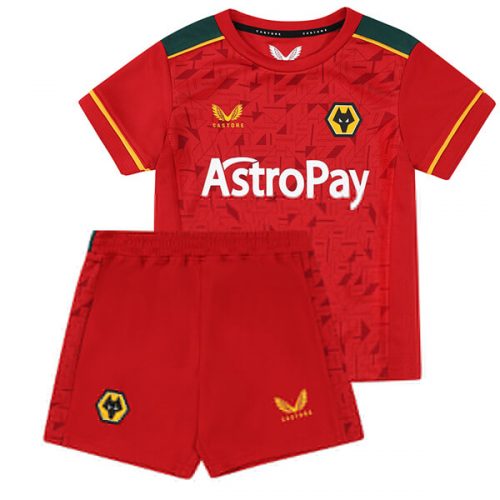 Wolverhampton Wanderers Away Kids Football Kit 23 24