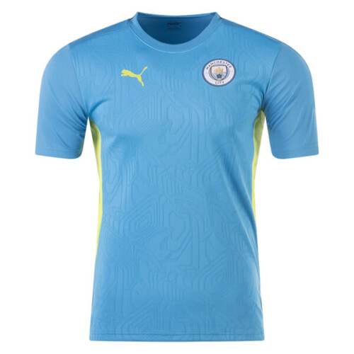 Manchester City Pre Match Training Football Top - Sky Blue