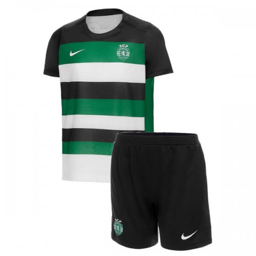 Sporting Lisbon Home Kids Football Kit 24 25