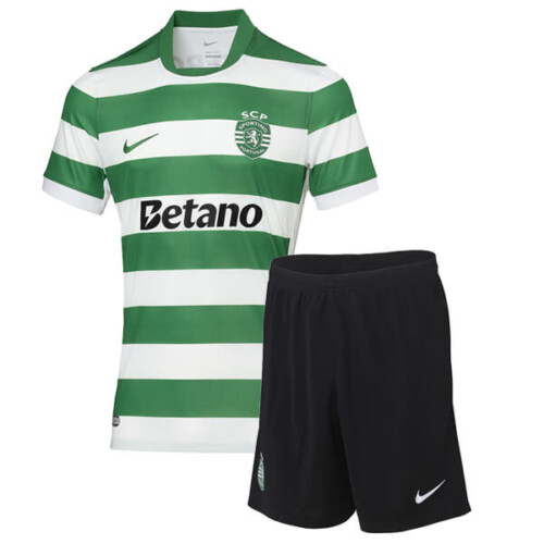 Sporting Lisbon Home Kids Football Kit 2526