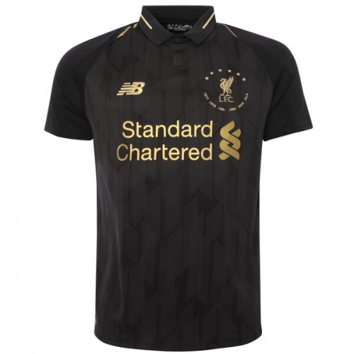 Liverpool Black 6 Times Euro 18 19 Football Shirt