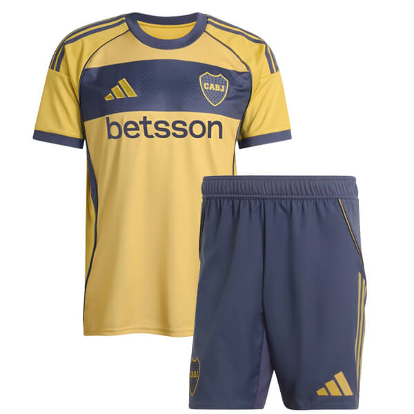 Boca Juniors Away Kids Football Kit 25 26