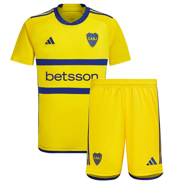 Boca Juniors Away Kids Soccer Kit 2023
