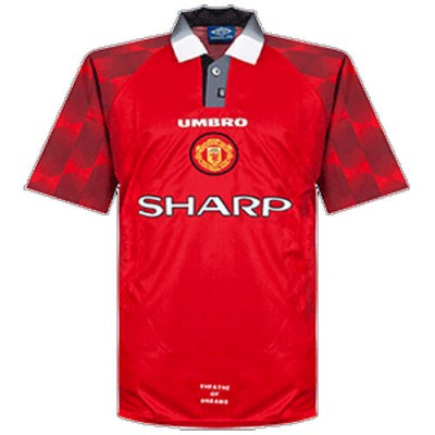 manchester united retro blue jersey