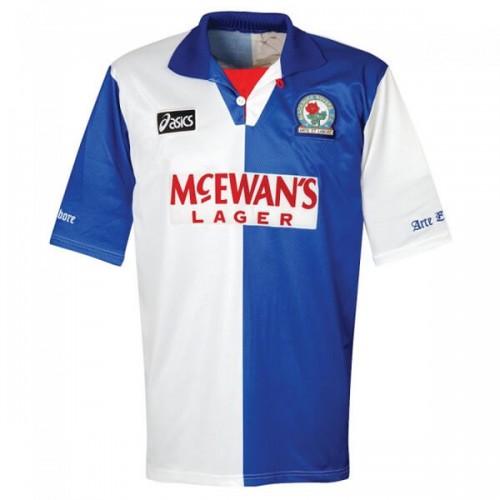 Retro Blackburn Rovers Home Football Shirt 94 96