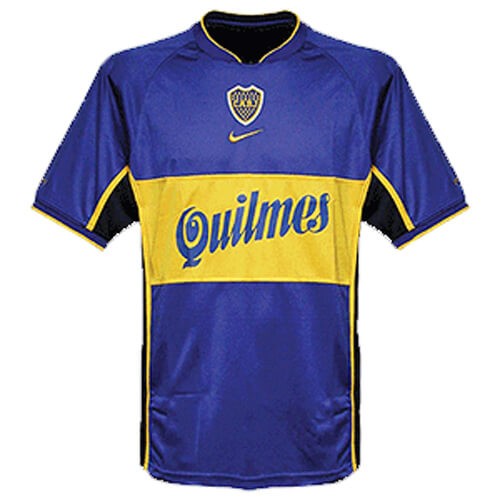Retro Boca Juniors Home Football Shirt 01 02
