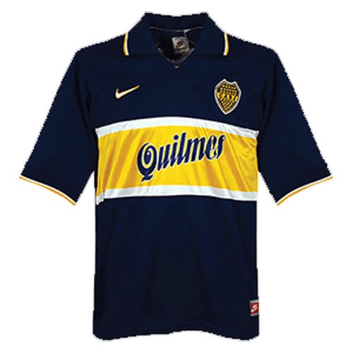 Retro Boca Juniors Home Football Shirt 96 97
