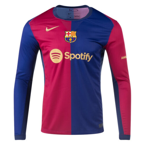 Barcelona Home Long Sleeve Football Shirt 24 25