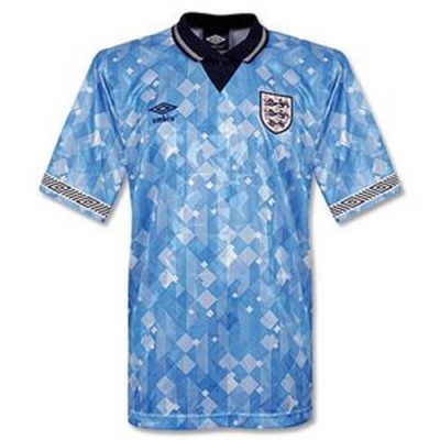 england 1990 blackout retro football shirt