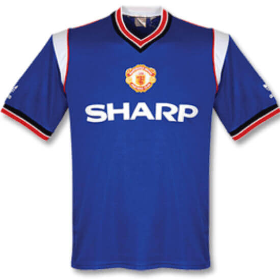 Retro Manchester United Away Football Shirt 85/86