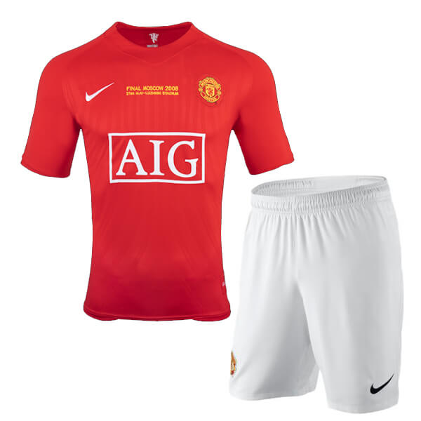 Retro Manchester United Champions League Final Football Shirt 07 08