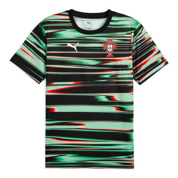 Portugal Pre Match Training Football Top - Green Black